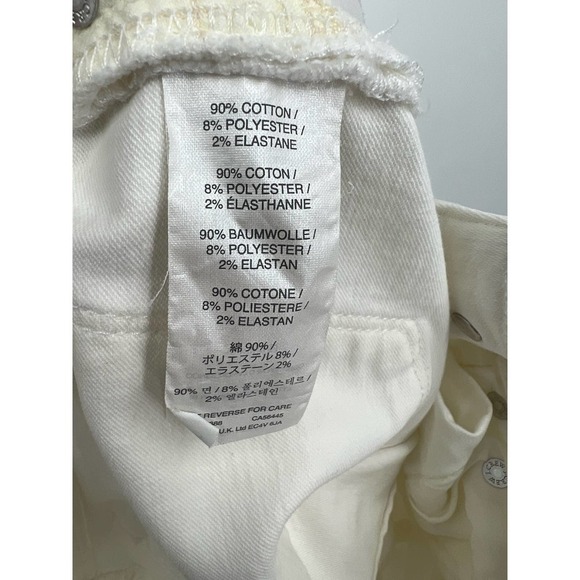 J. Crew White 8" Toothpick Ankle Cropped Skinny Jean Size 24 - Picture 12 of 12